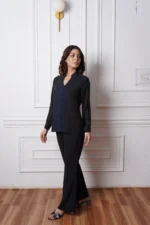 Embroidered Shoulder Pleat Set