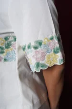 White Intricate Floral Set